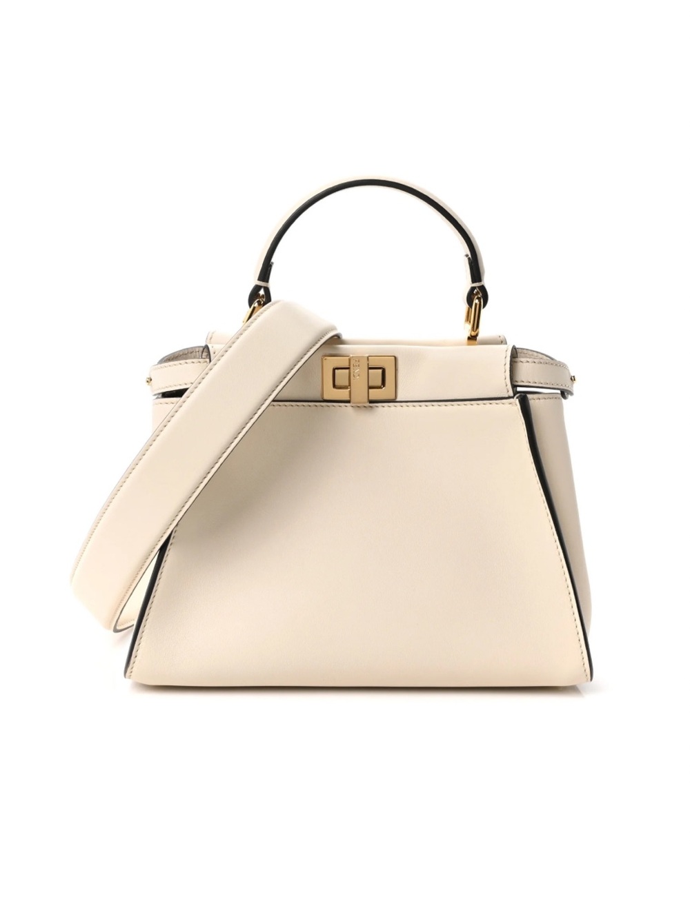 Authentic FENDI Mini Peekaboo Top Handle Crossbody Bag